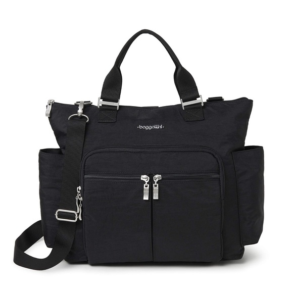 Baggallini Handbags - Baggallini‎ Black Convertible Backpack Crossbody Bag Unisex NWOT